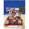 Image 1 : Collectors Group : - A&W Mugs (2) - Elvis Presley Postcard - Folgers Coffee Tin - California Raisins