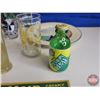 Image 8 : Vintage Kitchen Group : - Vintage Drinking Glasses - Squirrel Peanut Butter Tin - Disney Plate - 195