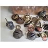 Image 2 : Barn Lantern Globes (10) w/ Variety of Lamp Parts & Wooden Canadian Apples Crate (Crate Measures : 1