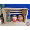 Image 8 : Vintage Kitchen Group : w/ Wooden Crate  - Clock - Kettle (Aluminum) - Phrenological Journals (7) (1