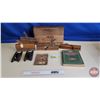 Image 1 : Cedar Box w/ - Antique Wood Moulding Planes (4) - Two Way Hinges - Sargent Planes Book - Whitaker Ma