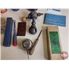 Image 3 : Collector Combo : - Moth Proofer (Partially Full) - Powder Gun - Rain Gauge - Monarch Bottle Opener 