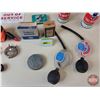Image 2 : Automotive Collectors Group : - Oil Cans Incl. Texaco (Full) ; Chryco (Full) ; OMC (Full) Yamalube (