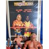 Image 2 : WWF Figurines (13) w/ WrestleMania Poster (1985) (Poster Measures : 18"H x 12"W)