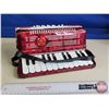 Image 1 : Miniature Accordion : Bontempi c/w Original Box  (Box Measures : 9-3/4"H x 12"W x 6"D)