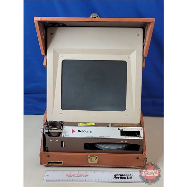 Film Projector : DuKane Model 14A230C (c. 1950's) (Measures : 7"H x 13-1/2"W x 16"D)