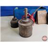 Image 8 : Vintage Group :  - Oilers - Scale Weights - Electric Bell - Leather Leaves Imperial Soap - UGG Recor