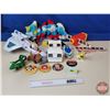 Image 1 : Vintage Children's Group : - Plush Toy Smurf's - View-Master - Space Ship - Magna Slide - ETC!