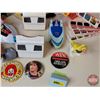 Image 2 : Vintage Children's Group : - Plush Toy Smurf's - View-Master - Space Ship - Magna Slide - ETC!