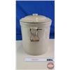 Image 2 : Medalta Crock : (5 Gal) w/ Lid (Note : Lid Has Chip On Edge) (Measures : 14"H x 14"Dia)