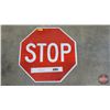 Image 1 : STOP Sign (Single Sided Aluminum) (Measures : 24" x 24")
