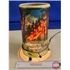 Image 1 : Motion Lamp : Forest Fire (Measures : 11"H x 6"Dia)