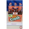 Image 1 : Orange Crush Bottle : 6 Pk 1970's (Full) (Measures : 9-1/2"H)