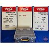 Image 1 : Coca-Cola Menu Boards (3) c/w Box of Menu Board Letters