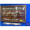 Image 1 : Collector Spoons (34) c/w Hanging Glass Front Display Cabinet