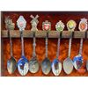 Image 2 : Collector Spoons (34) c/w Hanging Glass Front Display Cabinet