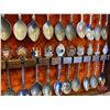 Image 5 : Collector Spoons (34) c/w Hanging Glass Front Display Cabinet