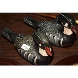 Set of 2 Signed Duck Decoys