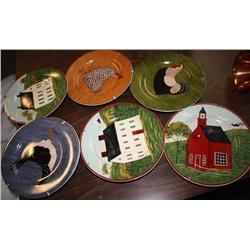 Set of 7 Collectible Plates