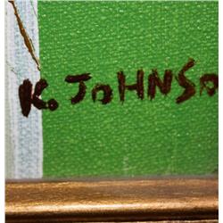 Framed Pixel Art of Flowers