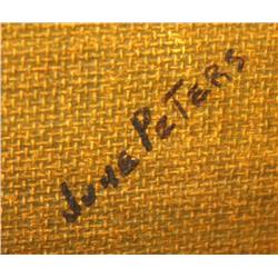 Framed Oil of  Flowers in a Basket