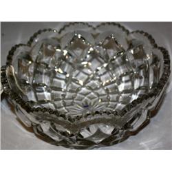 Signed Heisey Diamond Eye Bowl