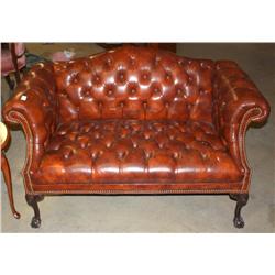 Brown Leather Sofa