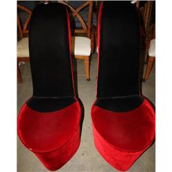 2 Large High Heel Shoe Designed Seats