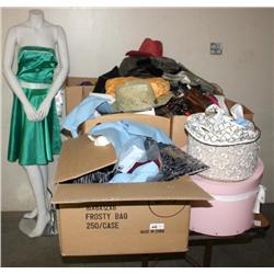 Table of Misc. Womens Items & Manikin