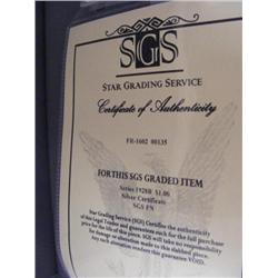 1928-P $1 Silver Certificate Certified  SGS FN