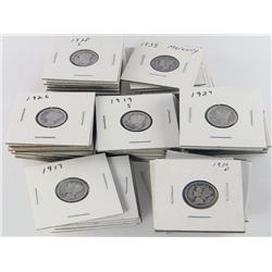 Mercury Dimes Collection Of 88 Dimes