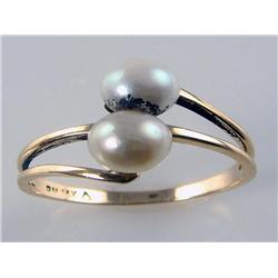5.5mm Natural 2 Pearl Ring