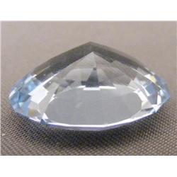 Cushion Cut Oval Blue Topaz Gemstone