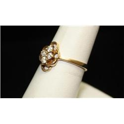 10k Yellow Gold CZ Ring