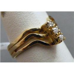 14k Yellow Gold Diamond Fashion Ring