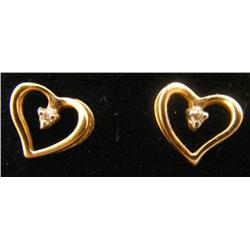 10k Gold Diamond Earrings