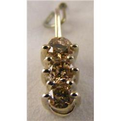 14k Gold Diamond Pendant .30ctw