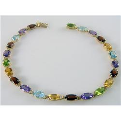 Natural Multi Gemstone Bracelet