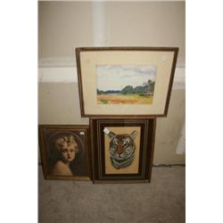 3 Framed Pictures