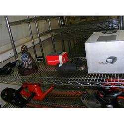 Rack Lot of Misc. Items