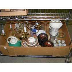 Rack Lot of Misc Items & Dishes