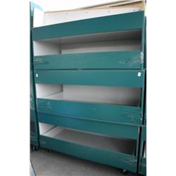 (2) Wood Shelves on Rollers with Pull Out Drawers