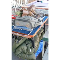 Cart With Back Pack & Sleeping Bag
