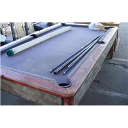 Pool Table With Cue Sticks & Balls