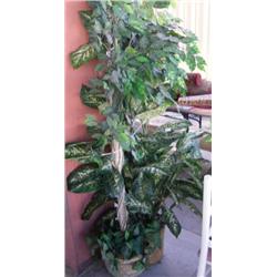 Lot of 2 Plastic House Trees