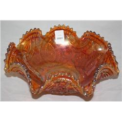 Large Carnival Glass Decorative Bowl