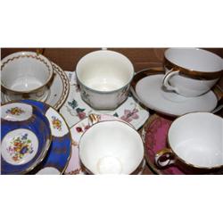 Lot of 6 Sets China Teacup & Saucer Sets