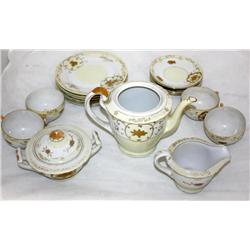 Vintage Hand Painted Japanese Tea Set