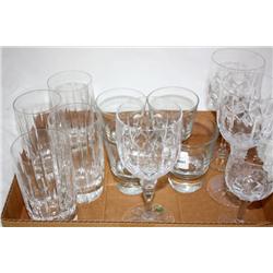 Lot of Crystal Stemware, Glasses Lenox Galway