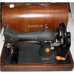 Vintage Singer Hand Cranked Sewing Machine